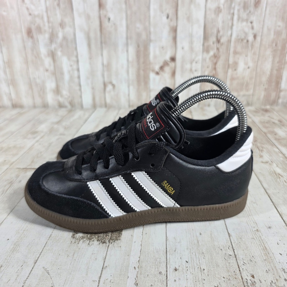 Adidas Samba Classic Black White Gum Indoor Soccer Shoes 036516 Womens 5 - Picture 3 of 8